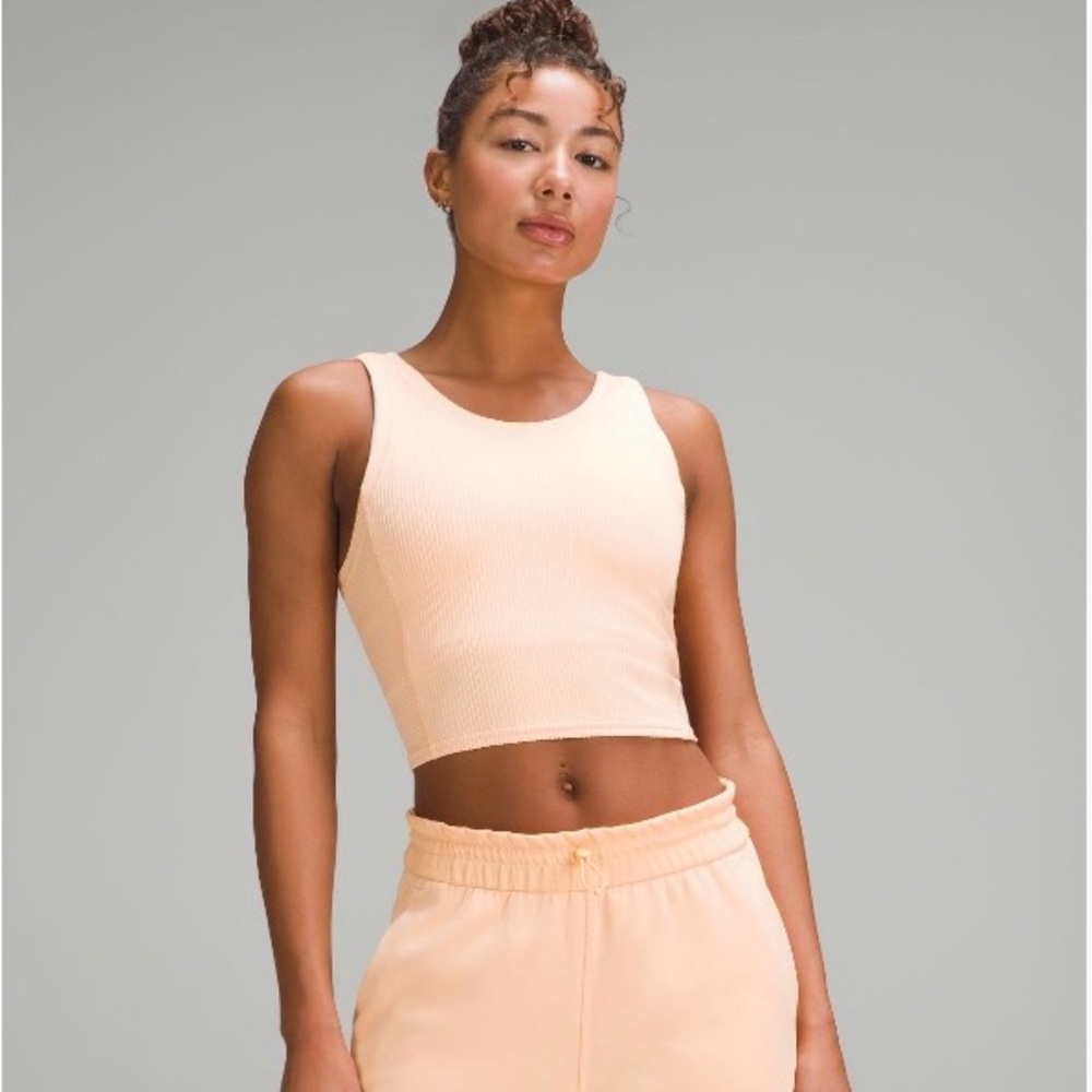Lululemon Ribbed Softstreme Set - Peach Bellini